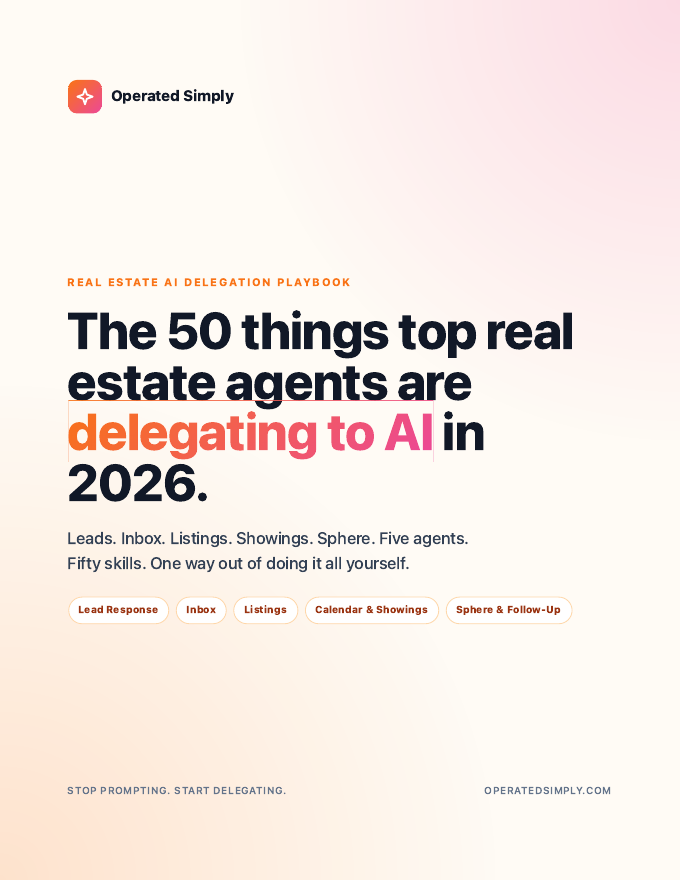 Cover of the Real Estate AI Delegation Playbook